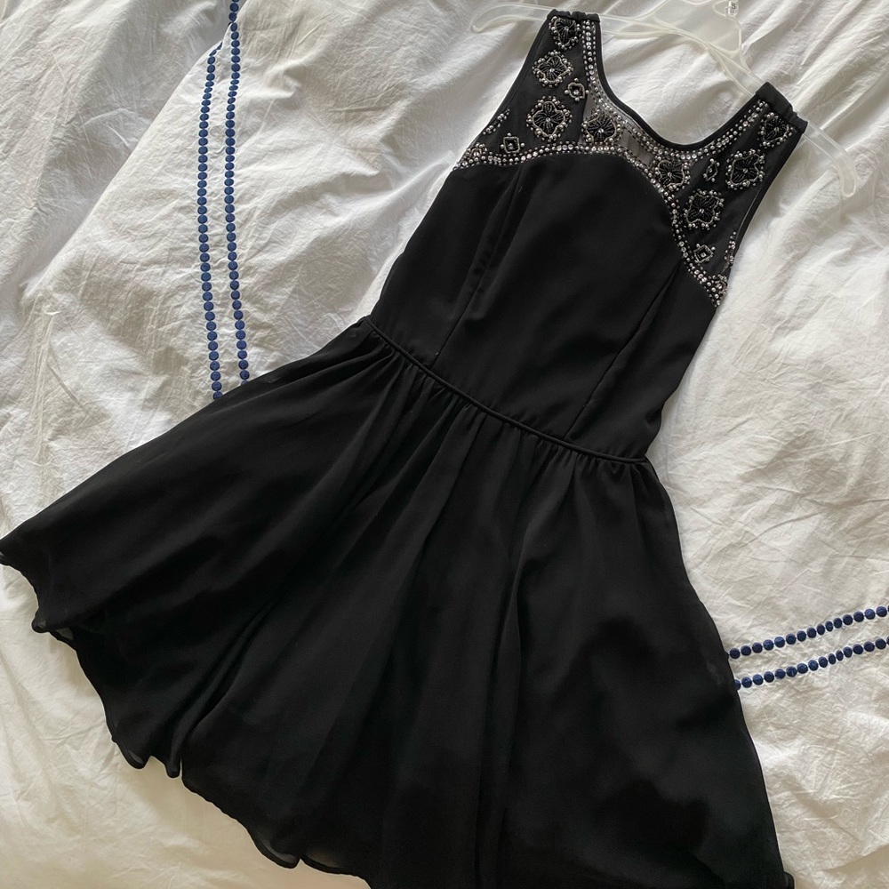 ⚫️ Way-In Clothing Co. Black Beaded Dress